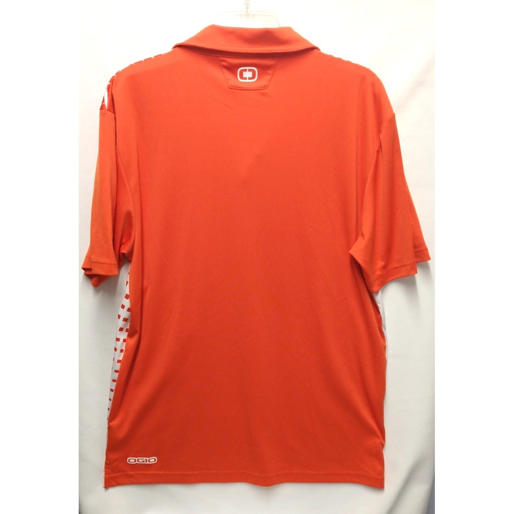 mens OGIO  GOLF POLO  shirt,‎ large, short sleeves, GRADIENT PRINT used - Picture 4 of 7